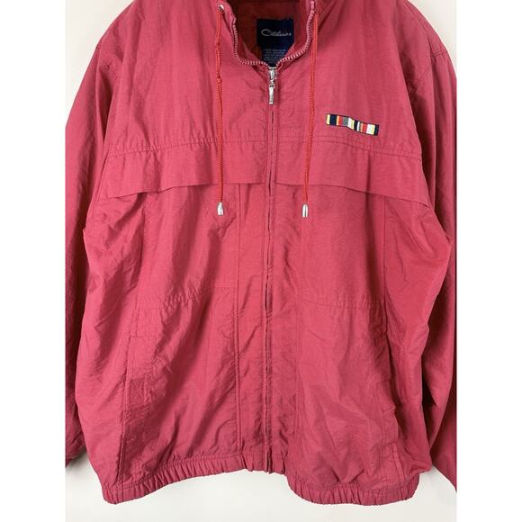 VTG Catalina C-Tek Red Women’s Windbreaker Jacket Full-Zip Y2K Size L - Picture 2 of 12